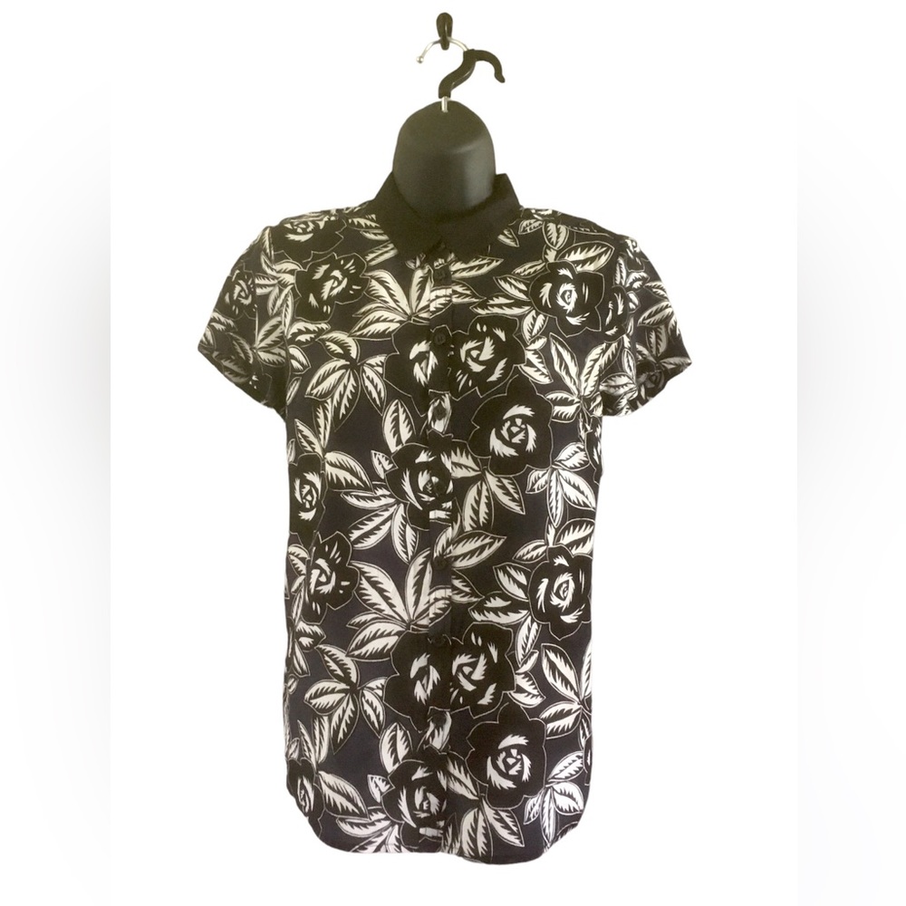 Sz 6 French Connection Short Sleeve Boxy Buttondown